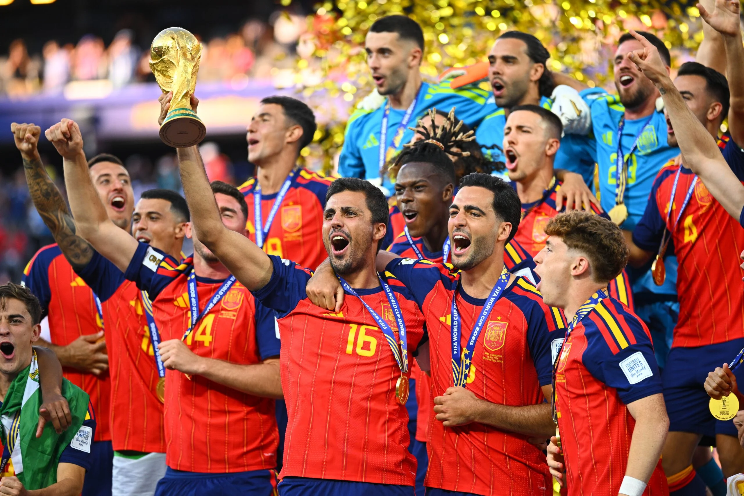 Espanha é campeã da Copa do Mundo de 2026 após vencer a Argentina na prorrogação.